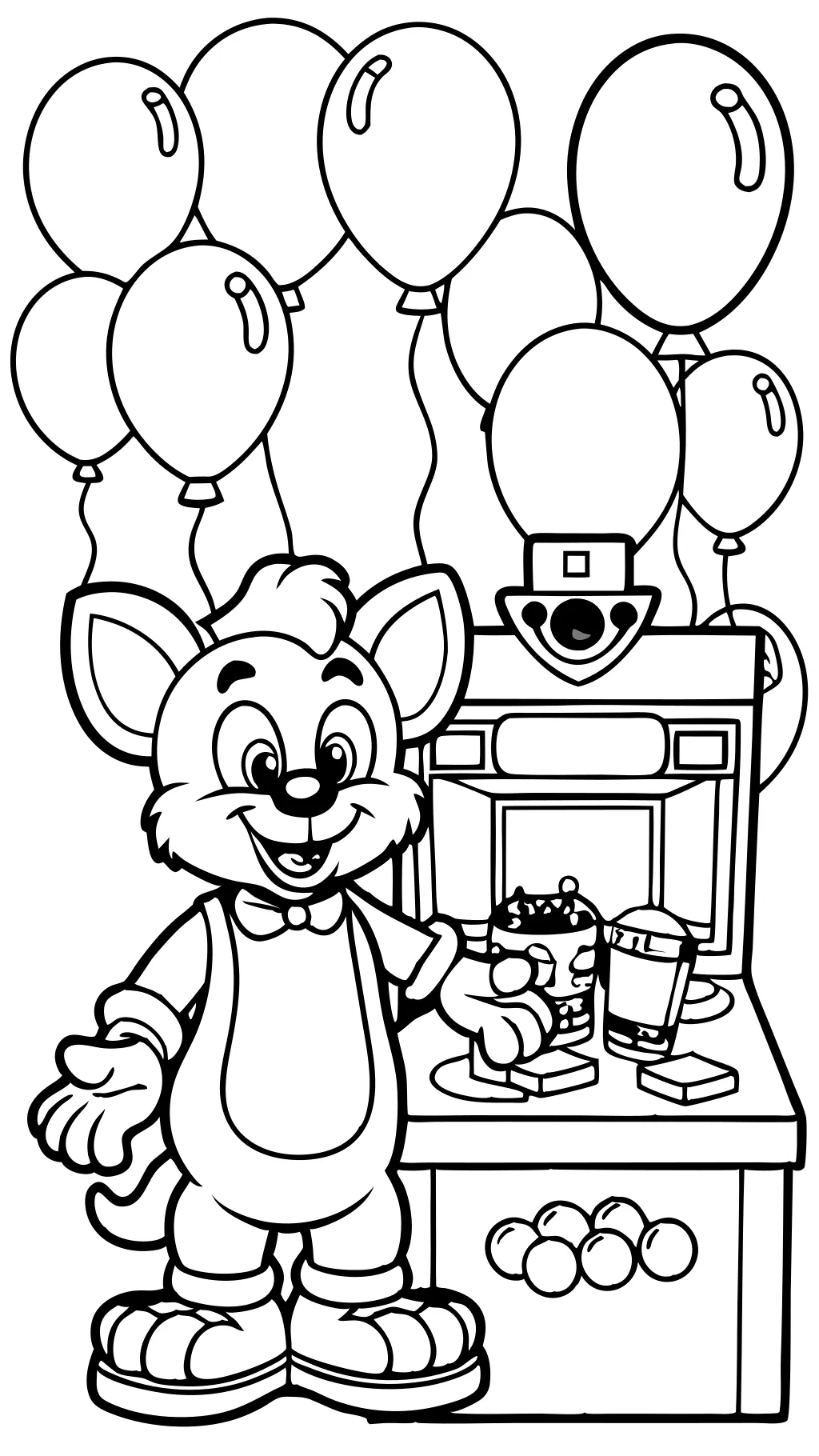 chuck e cheese color pages